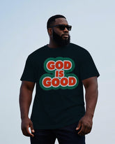 Men's Simple GOD IS GOOD Fashion Letter Printed Casual Short Sleeve T-shirt
